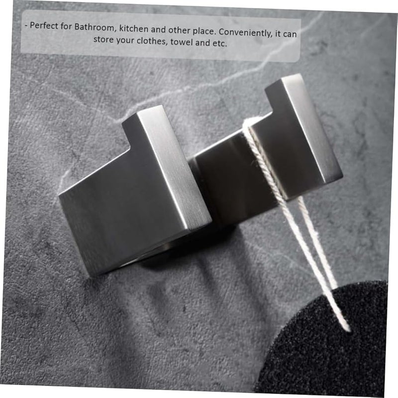 304 Stainless Steel Towel Hook Rack Rustproof Wall Hooks For Bathroom Home Office - Image 5